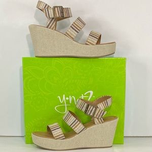 Y-Not? Bea Women’s Strappy Wedges Sandals